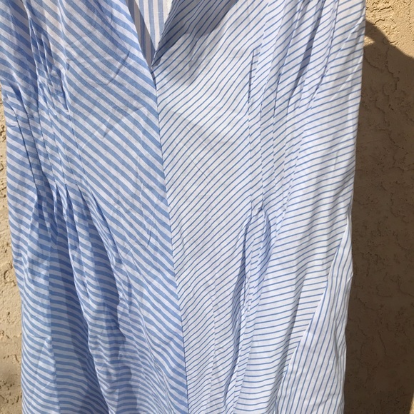 Blue and White Striped Dress - Picture 6 of 6